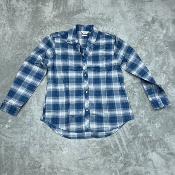 Weatherproof Vintage Other - Weatherproof Vintage Blue Plaid Comfort Stretch Shirt Size S d0021
